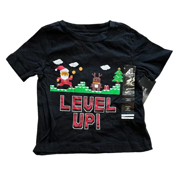 ADTN Black Holiday Gaming Tee 4T - Picture 1 of 2